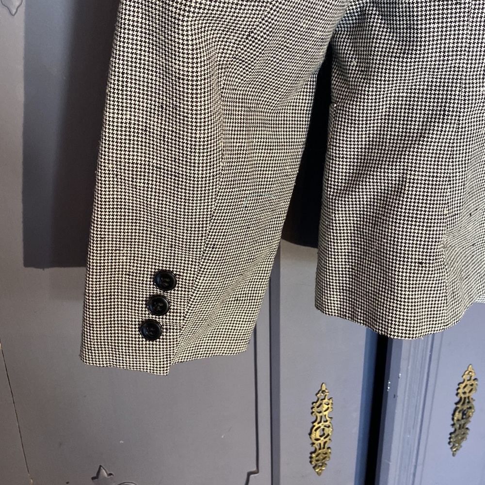 Kasper for A.S.L Patterned Jacket With Shoulder Pads - Picture 7 of 12